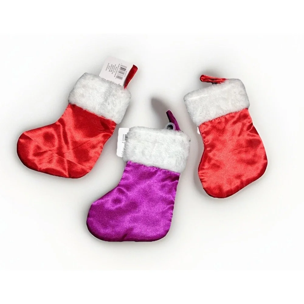 Marvel Spider-Man & That Girl Lay Lay Mini Christmas Stockings Lot of 3 NWT 7in